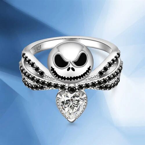 Jack Skull Ring The Nightmare Before Christmas Black Enamel