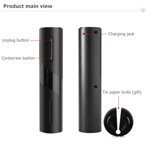 New Electric Wine Opener Rechargeable Automatic Corkscrew