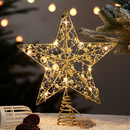 New Tree Top Star LED Christmas Tree Prop with Light