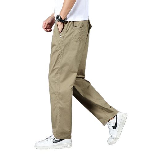 Cotton Mile-age Mens Thickene Long Pants Fleece-line Thicke