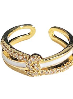 Bohemian Green Crystal Kunckle Rings Set For Women Enamel He