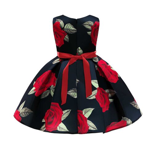 Girls Dress Little Girls Childrens Clothing Red Vest Dres