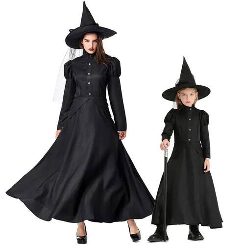 Halloween Wizard Cosplay Costume Kids Adult Halloween Women