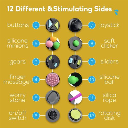 12 Sides Fidget Cube Toys Anti-Stress Antistress Sensory Toy