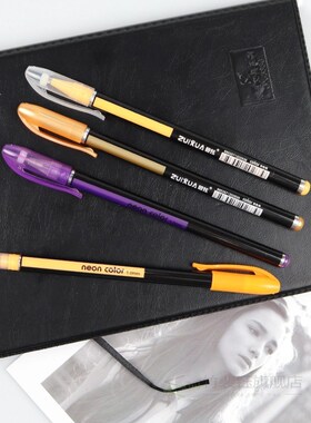 ZUIXUA Neon Color Creative Metal Colored Gel Pen 12/16/24/36