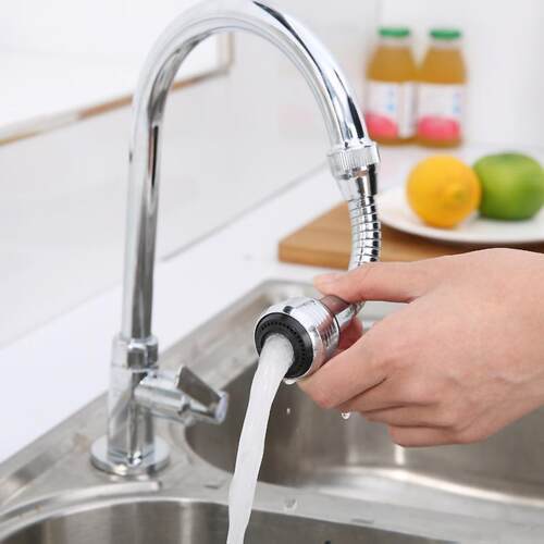 Universal Extendable Kitchen Faucet Aerator with Splash Guar