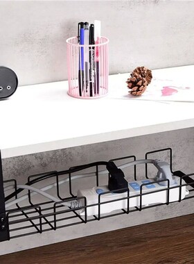 Undertable Storage Rack Metal Cable Tray Computer Desk Wire