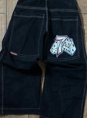Jnco Baggy Jeans Hip Hop Rock Embroidery Pattern Men Women 2