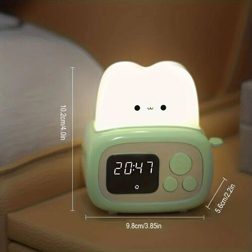 1pc Time toaster night light  High appearance level Bedside