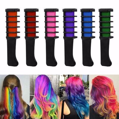 10/6/1 pcs Hair Dye Chalk Pro Crayons For Hair Temporary Hai