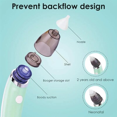 Baby Nose Cleaner Silicone Nasal Suction Aspirator For Infan