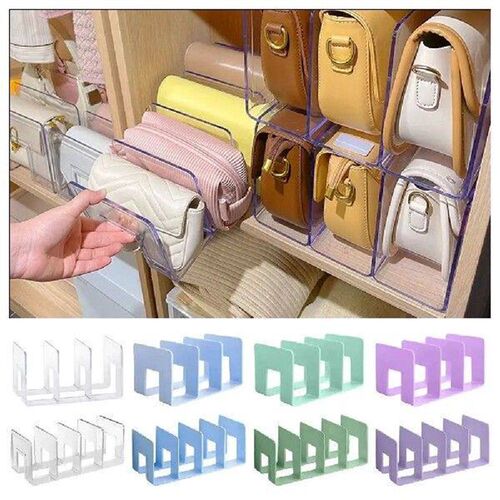 1Pcs 3/4 Display Grids Bag Divider Shelf New Transparent