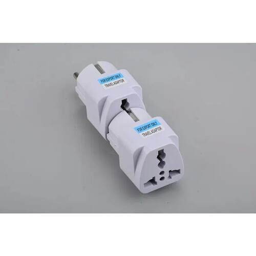 Universal EU Plug Grey Adapter International UK US To Euro K