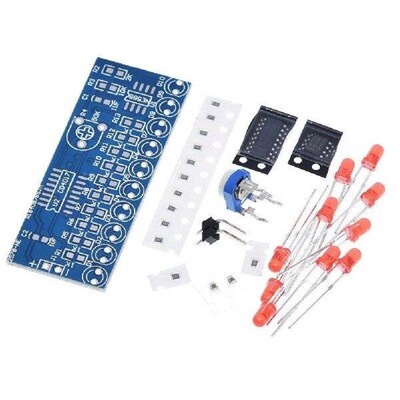 Smart Electronics Kits NE555+CD4017 LED Light Water Flowing