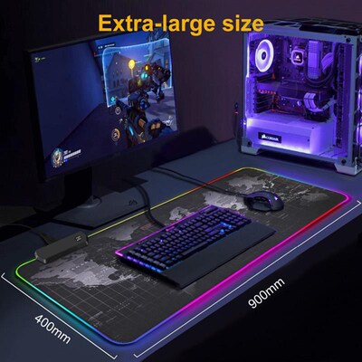 Luminous mouse pad, gaming LED desk pad,keyboard pad滑鼠垫