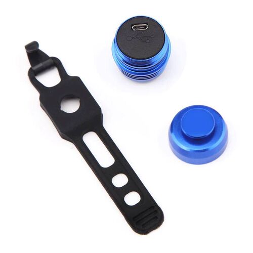 Deemount Bicycle Rear Light Carat Type Bike Warning Lamp USB