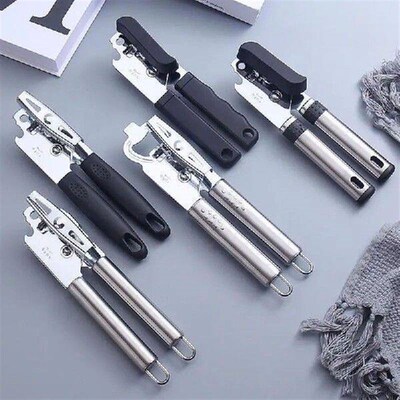 Hand Can Opener Stainless Steel Tin Opener Solid Kitchen