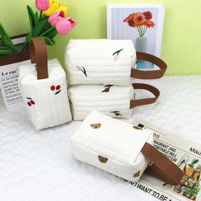 Portable Stroller Nappy Bag Quilted Baby Diaper Caddy Organi