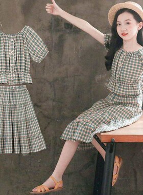 Girls Dress Summer New Childrens Dress Western Style Dress