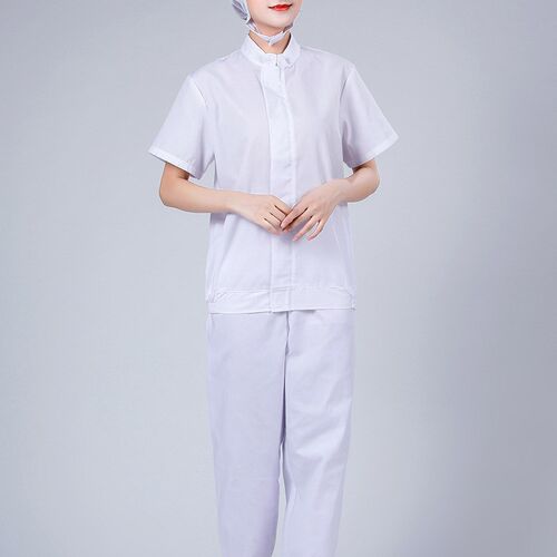 Summer Food Factory Work Clothes Dacron Tea Factory Workshop