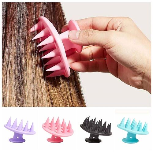Easy Foaming Shampoo Brush Exfoliator Hair Care Hair Washing