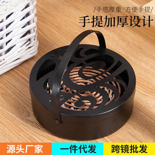 Mosquito repellent incense box cover fireproof shelf ash tr