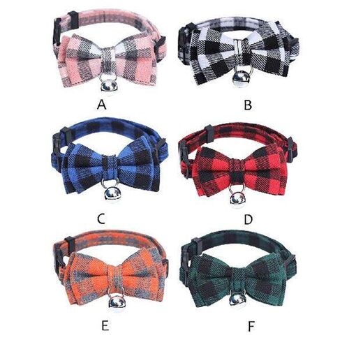 Pet Cat Dog Bow Tie Winter Pet Supplies With Bell Dog