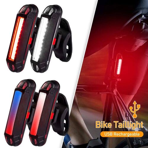 Bicycle Rear Light IPX-5 Waterproof USB Rechargeable LED Saf