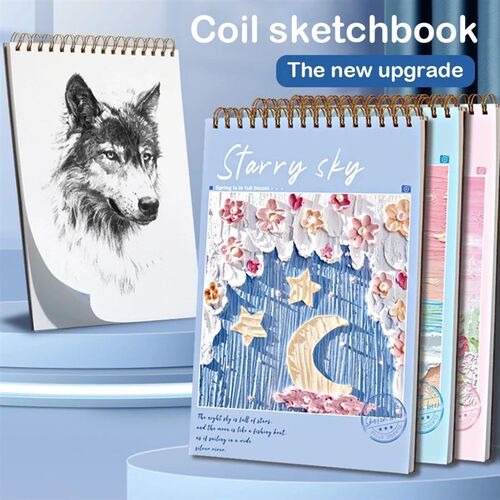 A4 Sketch Book Drawing Book Thickened Coil Drawing Paper Dra