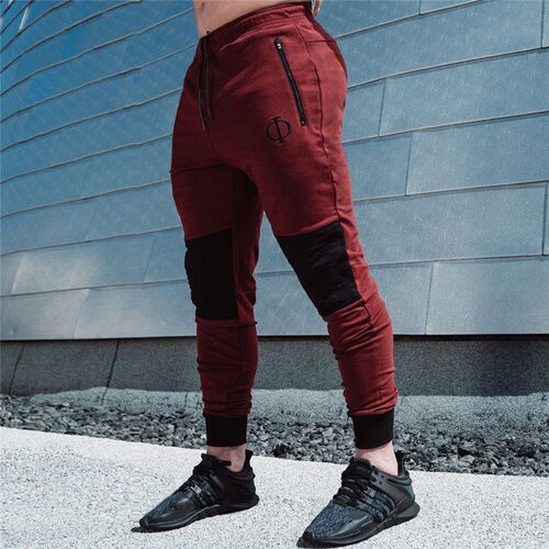 Men Pants Spring Autumn Jogger Pants New Cotton Patchwork Sw