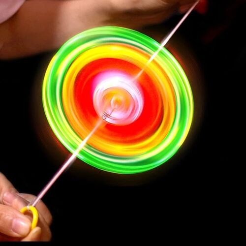 3pcs New Luminous Hand Pull Luminous Flashing Rope Flywheel