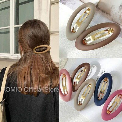 Fashion Matte Snap Hair Clips for Women Hairpin Hairclips Ha