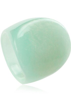 Retro Simple Geometric Resin Ring Ins Cold Style Japanese Ko