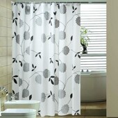 waterproof bathroom padded curtain mildew shower