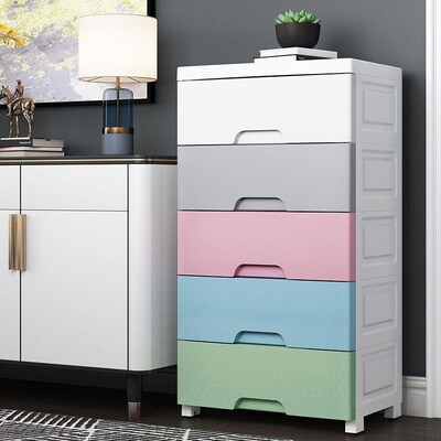 Drawer style storage box MultiLayer cabinet plastic wardrobe