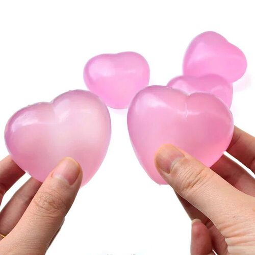 Kids Maltose Cute Change Color Heart Squeeze Toy Anti-stress
