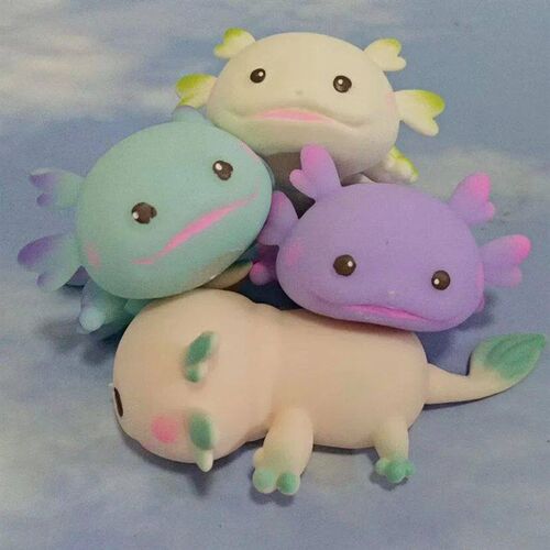 Axolotl Squeeze Ball Cute Fish Relax Cartoon Antisress Squis