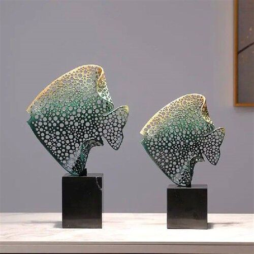 There are leftover fish ornaments every year metal