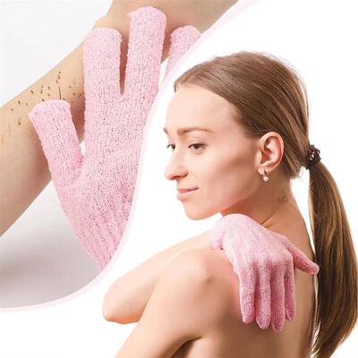10PCS Body Wash Gloves Peeling Exfoliating Mitt Glove For Sh
