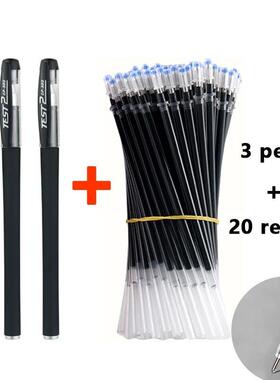 Gel pens Set Black Blue Red Refill Gel Pen Bullet Tip 0.5mm