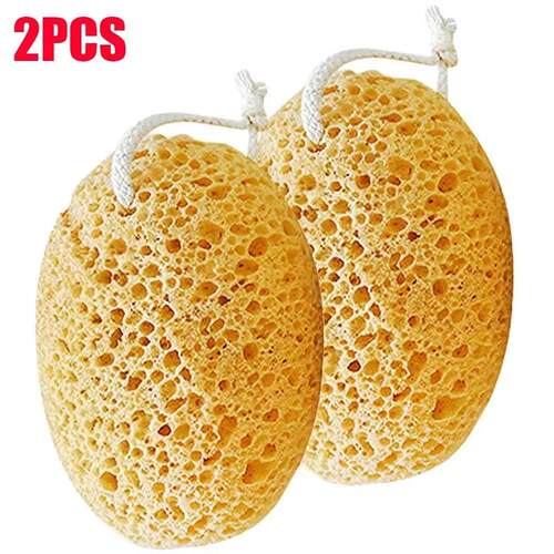 2Pcs Body Bath Sponge Lotion Super Soft Exfoliating Tub Scru