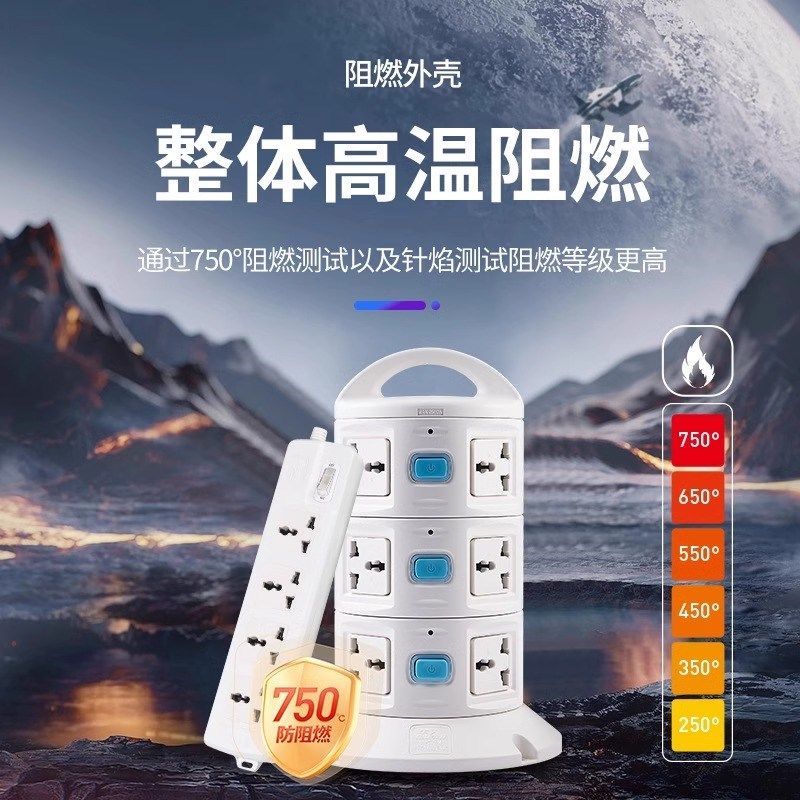 美标插座USB插排插线板 美规美式转换插头美国加拿大美版电源拖板