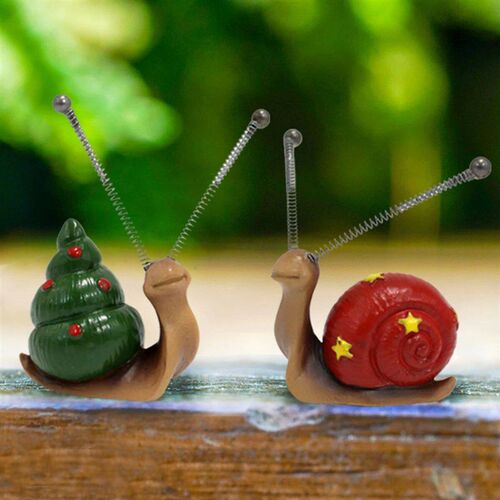 4pcs, Mini Snail Sculpture Bonsai Decorations,Garden Home D