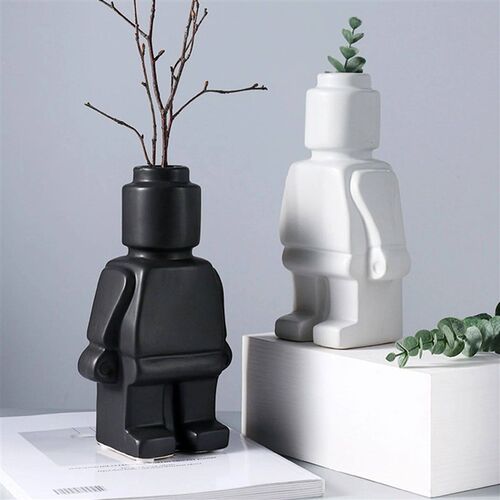 European Resin Statue Creativity Block Man TV Cabinet Deskto