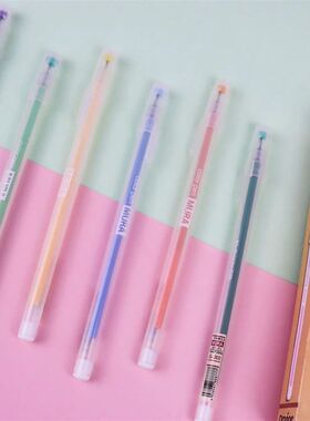 12PCS/Box Color Gel Pen Set Kawaii 0.5mm Ballpoint Pens Scho