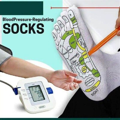 Reflexology Socks For Women Cotton Five Toe Separate Socks