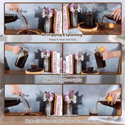 Cold Brew Coffee Maker Pitcher  Fruit Drinks Sun Tea