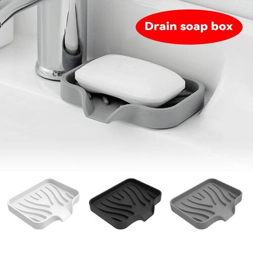 Washstand Soap Tray Brush Sponge Bottles Organizer Kitchen/B
