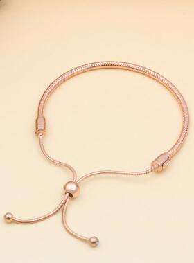 2023 New Silver Color Classic Adjustable Snake Chain Bracele