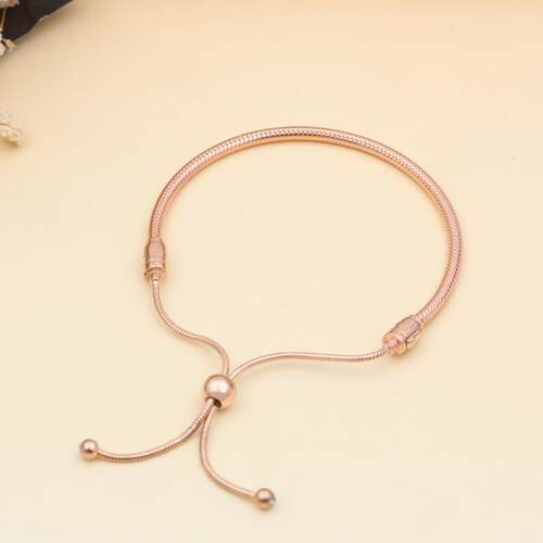 2023 New Silver Color Classic Adjustable Snake Chain Bracele
